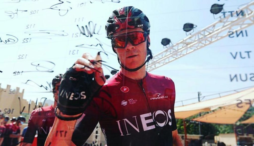En dos fotos, Froome muestra su recuperación.