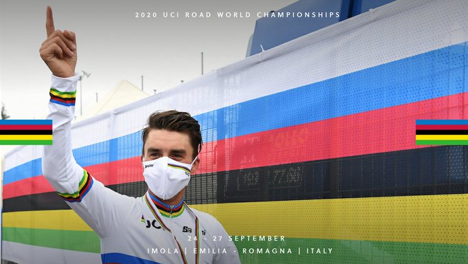 Julian Alaphilippe ganadores monto Mundial Imola 2020 - ph- UCI Cycling - www.ciclismocolombiano.com