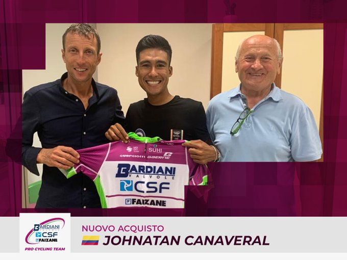 Jonathan Cañaveral Bardiani CSF Faizanè - ph. Bardiani CSF Faizanè - www.ciclismocolombiano.com