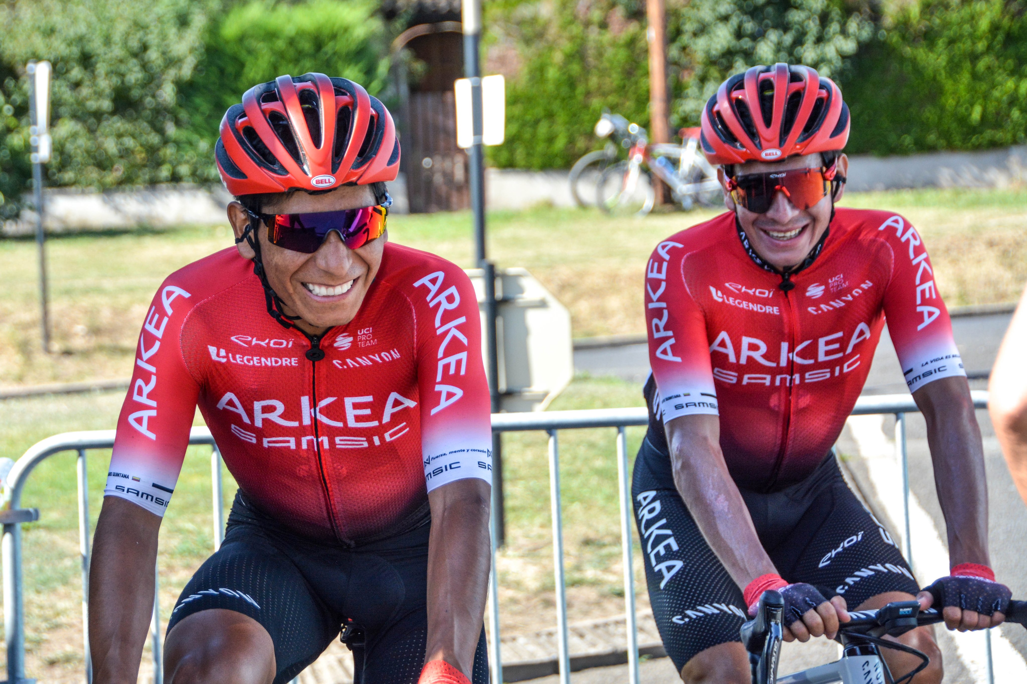 Nairo Quintana y Dayer Quintana etapa 13 Tour de Francia 2020 - ph. Arkea Samsic - www.ciclismocolombiano.com