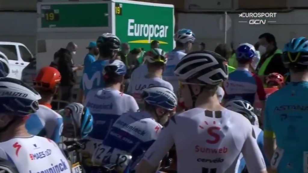 protesta Jumbo Visma Vuelta a España 2020