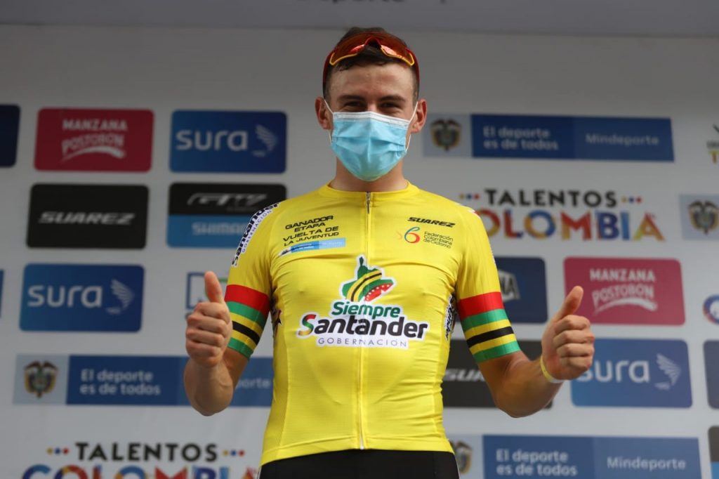 Germán Gómez emotivo momento Vuelta Juventud 2021