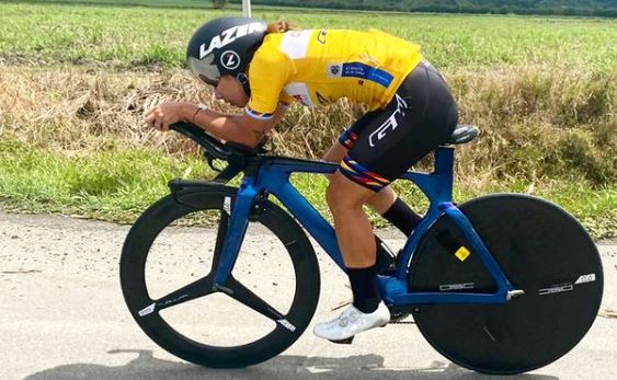 Lina Marcela Hernández campeona nacional sub 23 de contrarreloj de Colombia 2021 ok