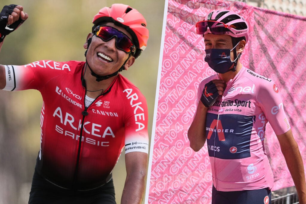 Egan y Nairo, así fueron las diferencias en el Giro que ganó cada uno