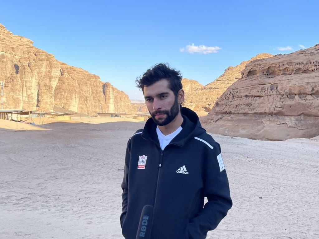 Fernando Gaviria en el desierto