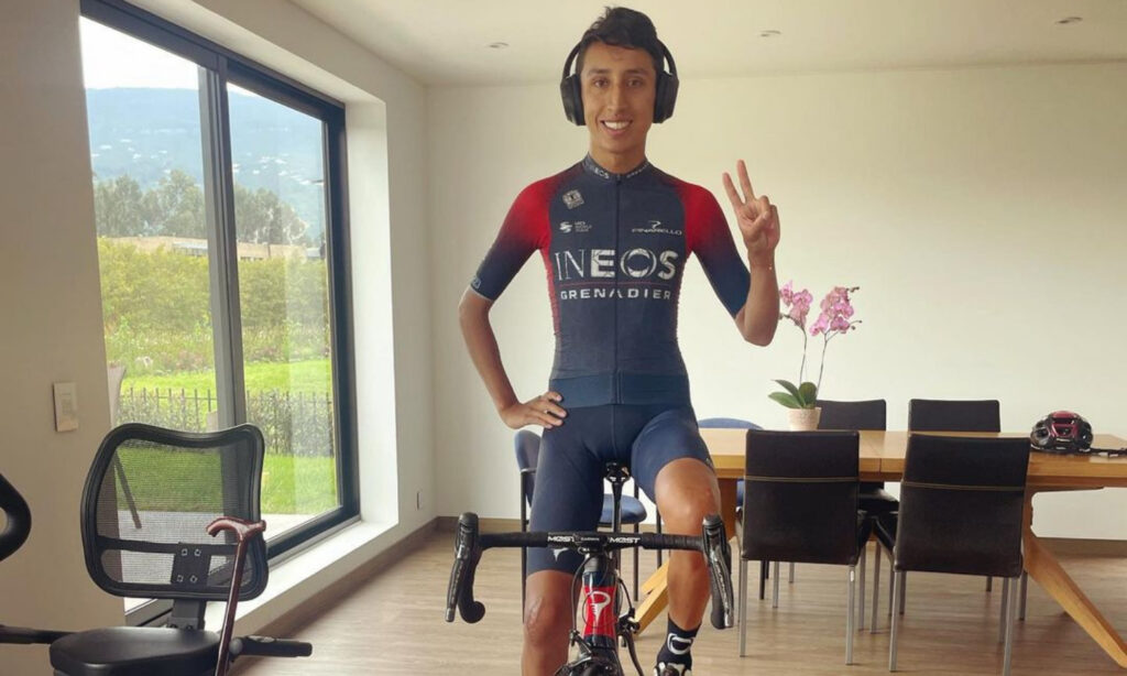 Egan bernal en su casa