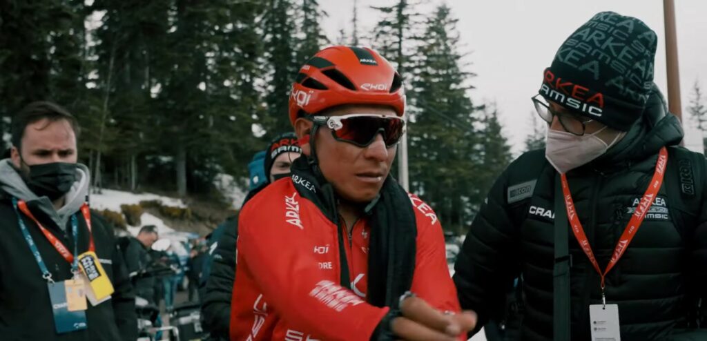 Nairo Quintana con gafas
