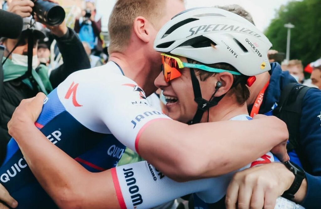 Remco Evenepoel feliz