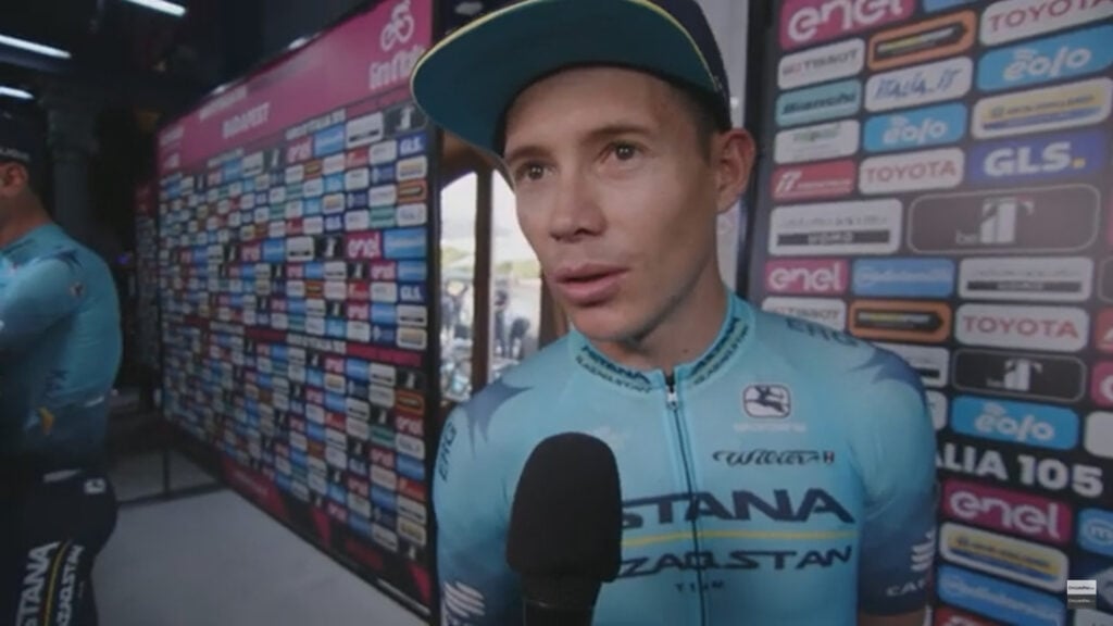 Miguel Ángel López entrevista en Giro