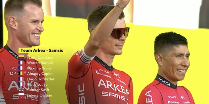 Nairo con Arkea en Francia