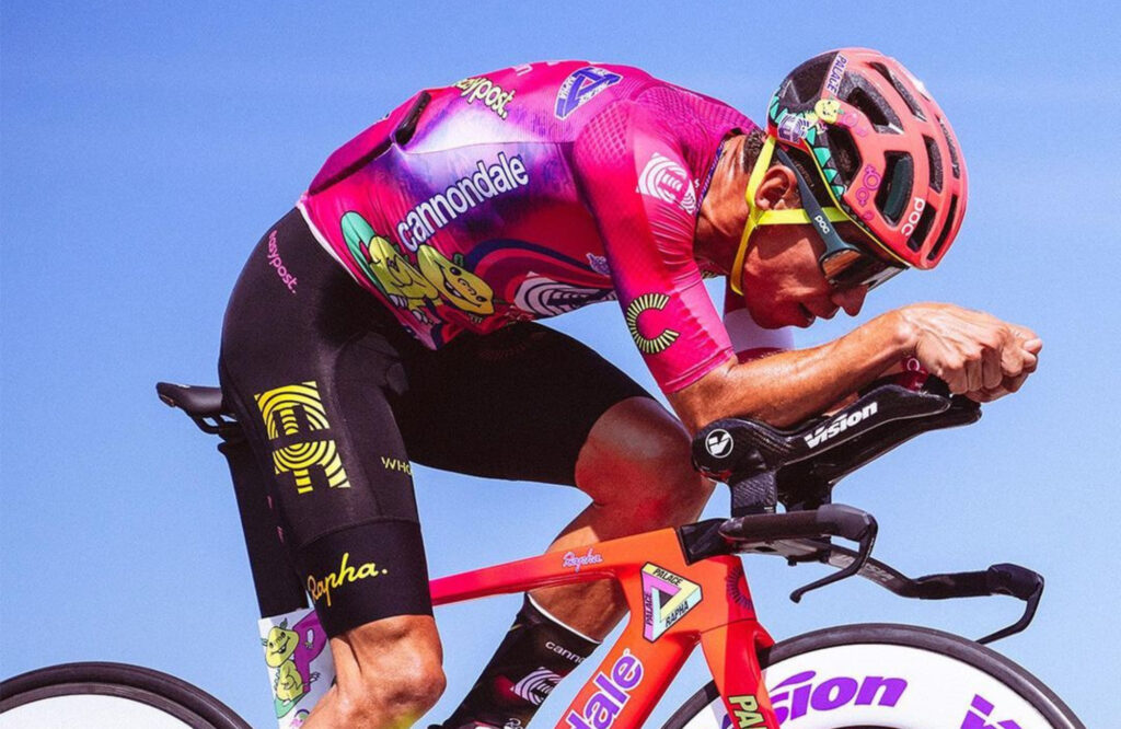 Rigoberto Urán postura bici de crono
