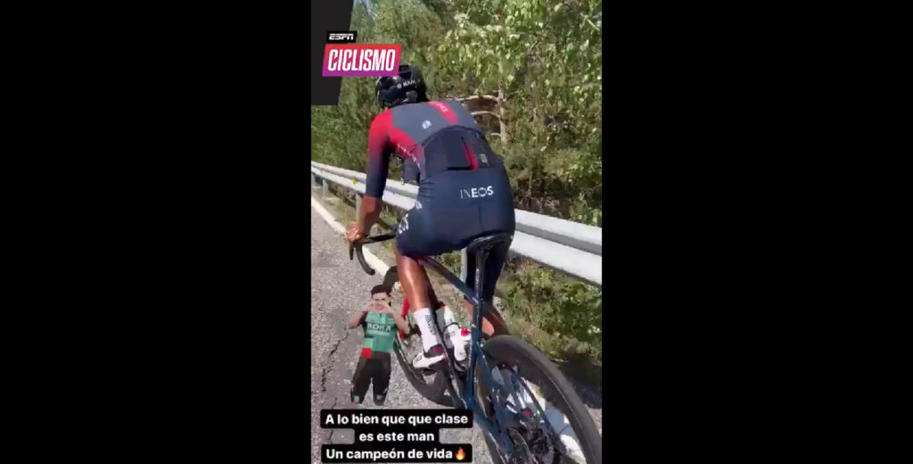 Higuita en storie con Egan
