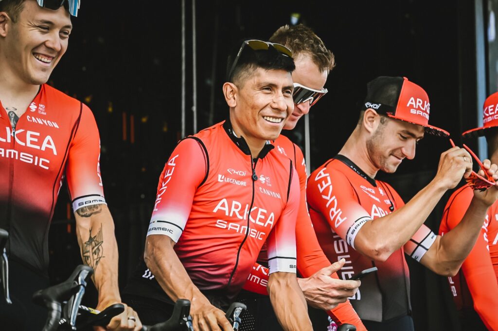 Nairo Quintana en presentación.