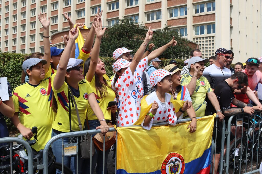 afición colombiana en el Tour