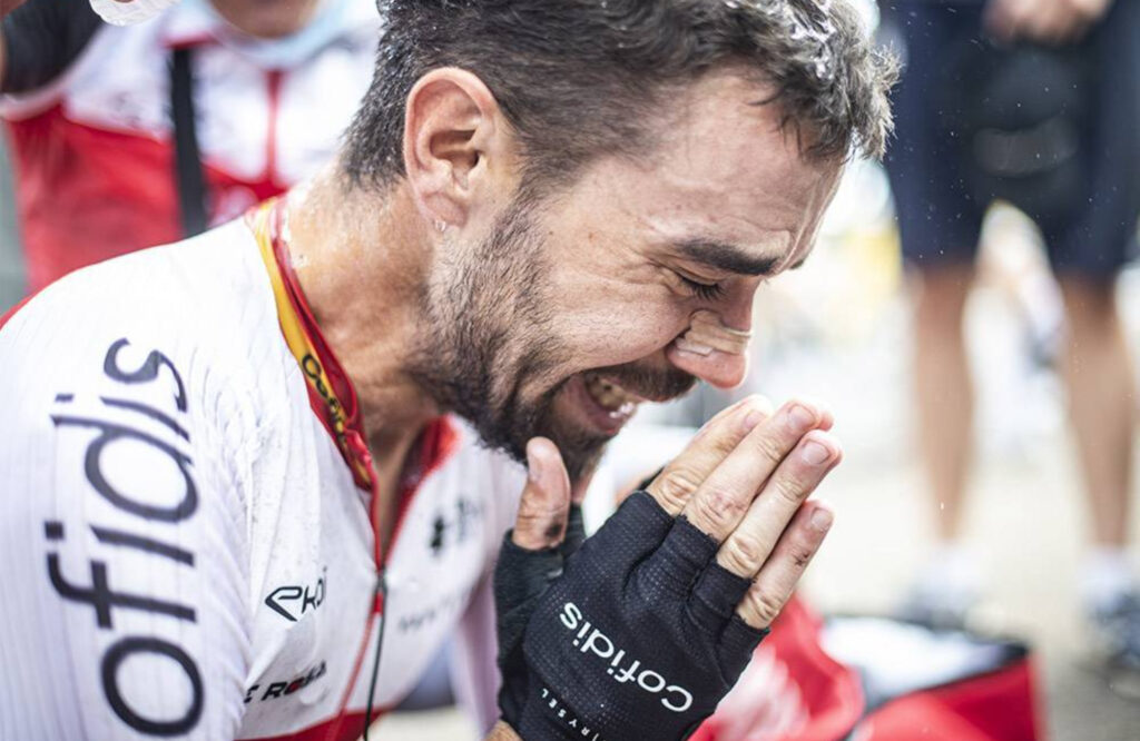 Jesús Herrada llorando