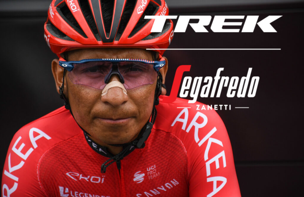 Nairo con logo de Trek