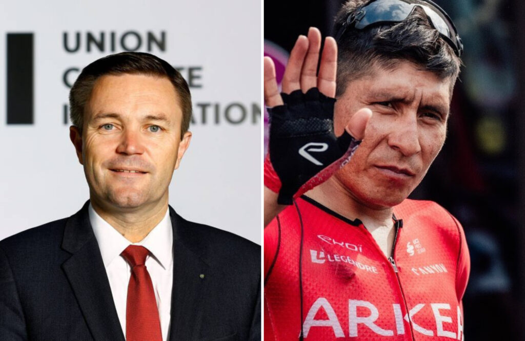 Nairo Quintana y David Lappartient