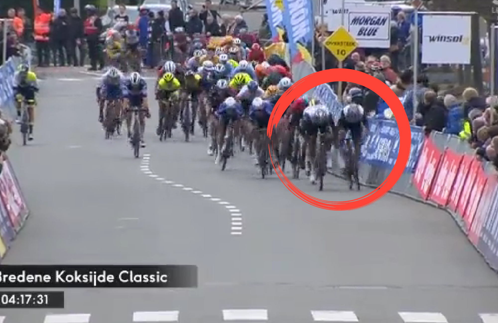 Molano Molano y su lanzamiento perfecto a Ackermann en la Bredene Koksijde ...