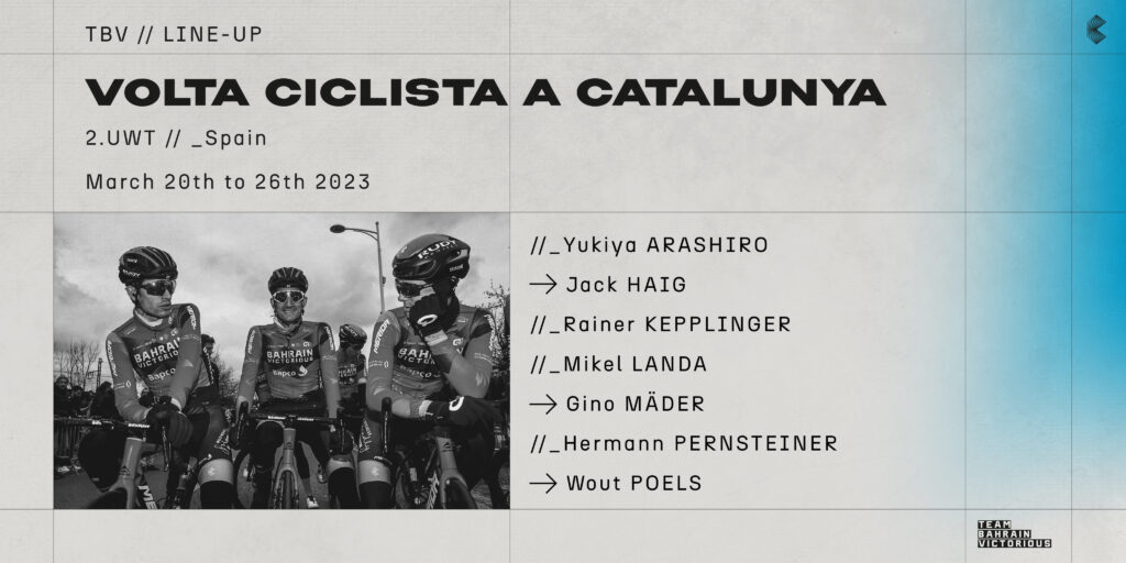 Volta a Catalunya 2023 Line Up Bahrain