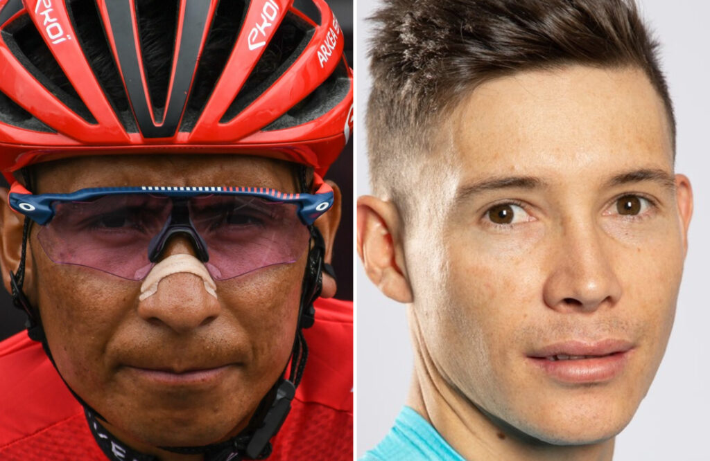 Nairo y López en primer plano