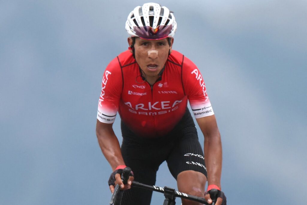Nairo Quintana casco blanco