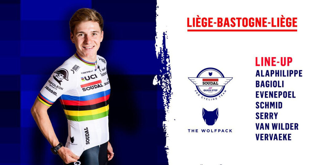 line up Quick Step Lieja 2023