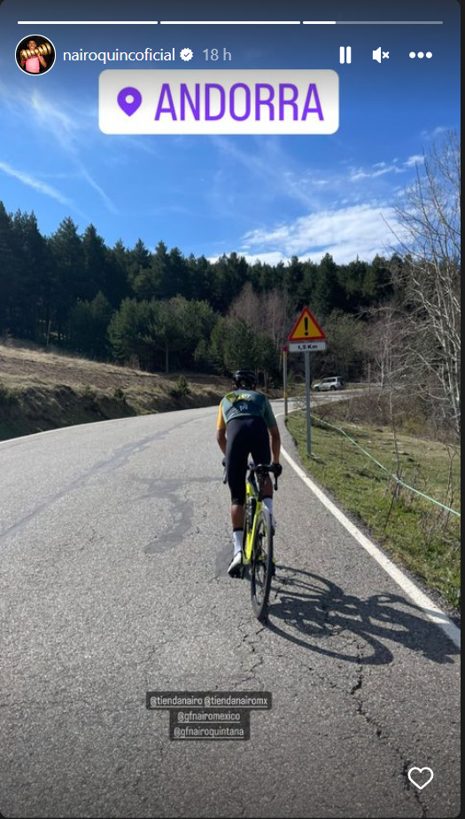 Nairo escalando en Andorra