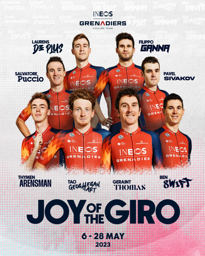 Line up Ineos Giro 2023
