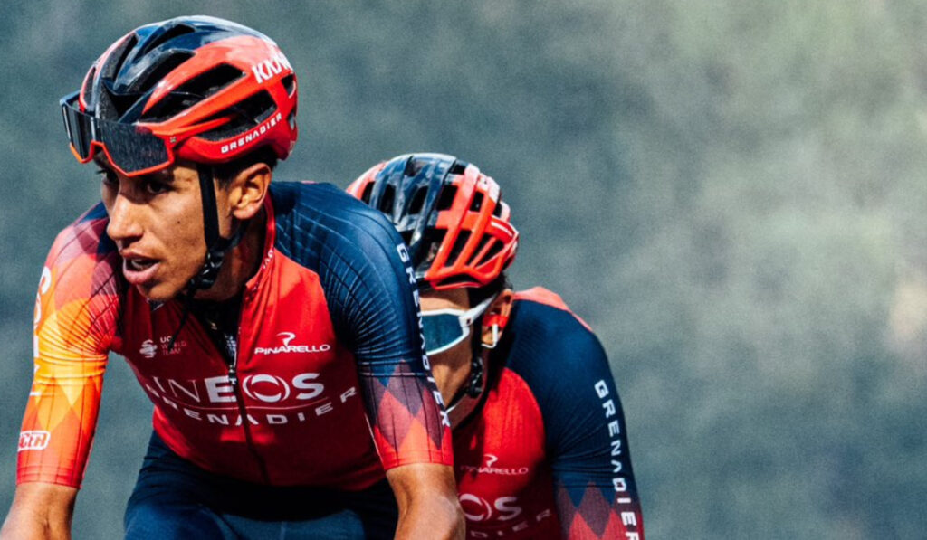 Egan y Geraint Thomas en etapa 3 Vuelta 2023