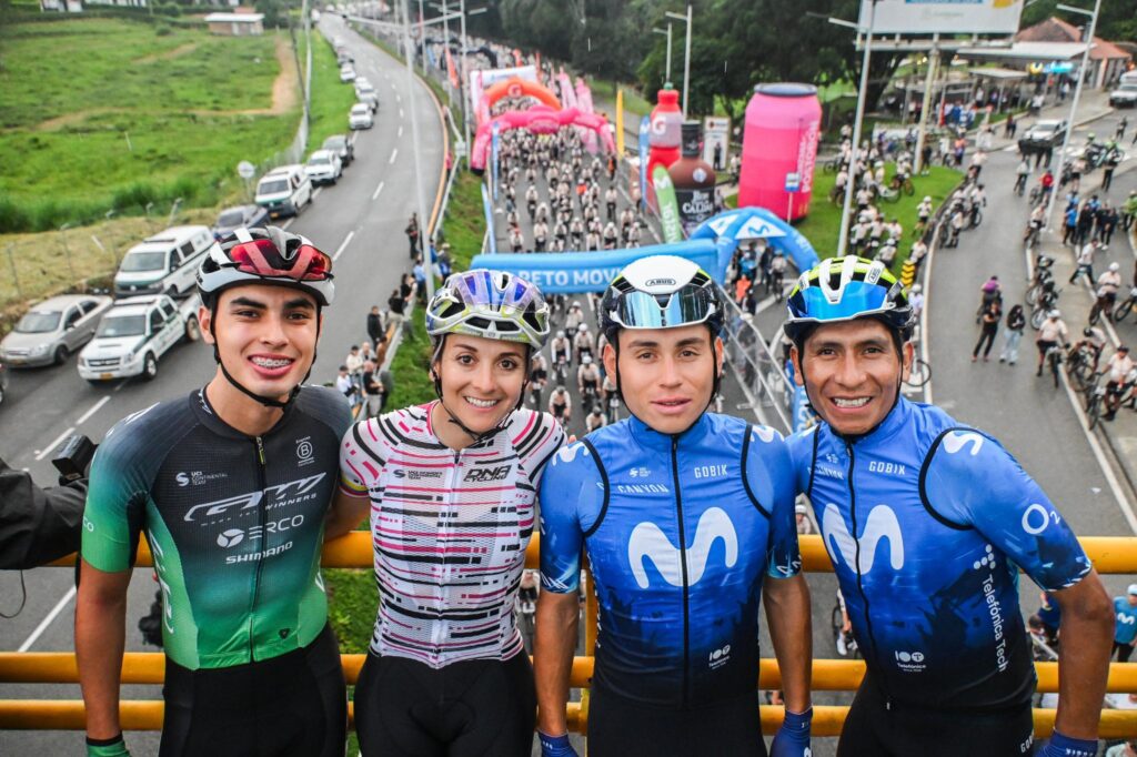 Diego con Diana Nairo y Einer
