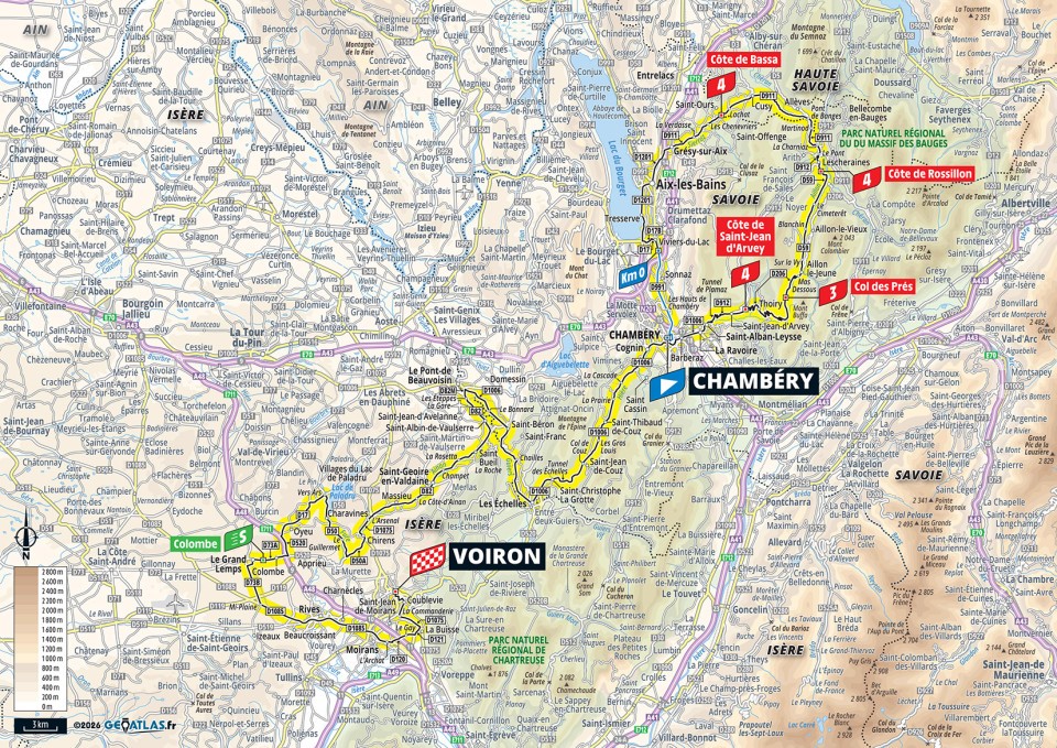 Mapa oficial de la etapa 17 del Tour de Francia 2026: Chambéry ></noscript> Voiron» class=»wp-image-150674″/><figcaption>Mapa oficial de la etapa 17 del Tour de Francia 2026: Chambéry > Voiron. Imagen: Tour de France / A.S.O.</figcaption></figure>
<h2>Etapa 18: Voiron > Orcières-Merlette</h2>
<p><strong>23/07 | 185,2 km | Montaña.</strong> Voiron > Orcières-Merlette inicia el gran cierre alpino. El final en alto obliga a los candidatos a mostrarse y puede revelar quién recuperó mejor después de la crono. Si Pogačar llega con ventaja, tendrá que defender; si llega apretado, la subida ofrece una plataforma clara para atacar con el respaldo de su equipo.</p>
<figure class=