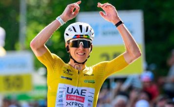 Quien gano la etapa 14 del Tour de Francia 2026: Tadej Pogacar Tadej Pogacar antes del Tour de Francia 2026