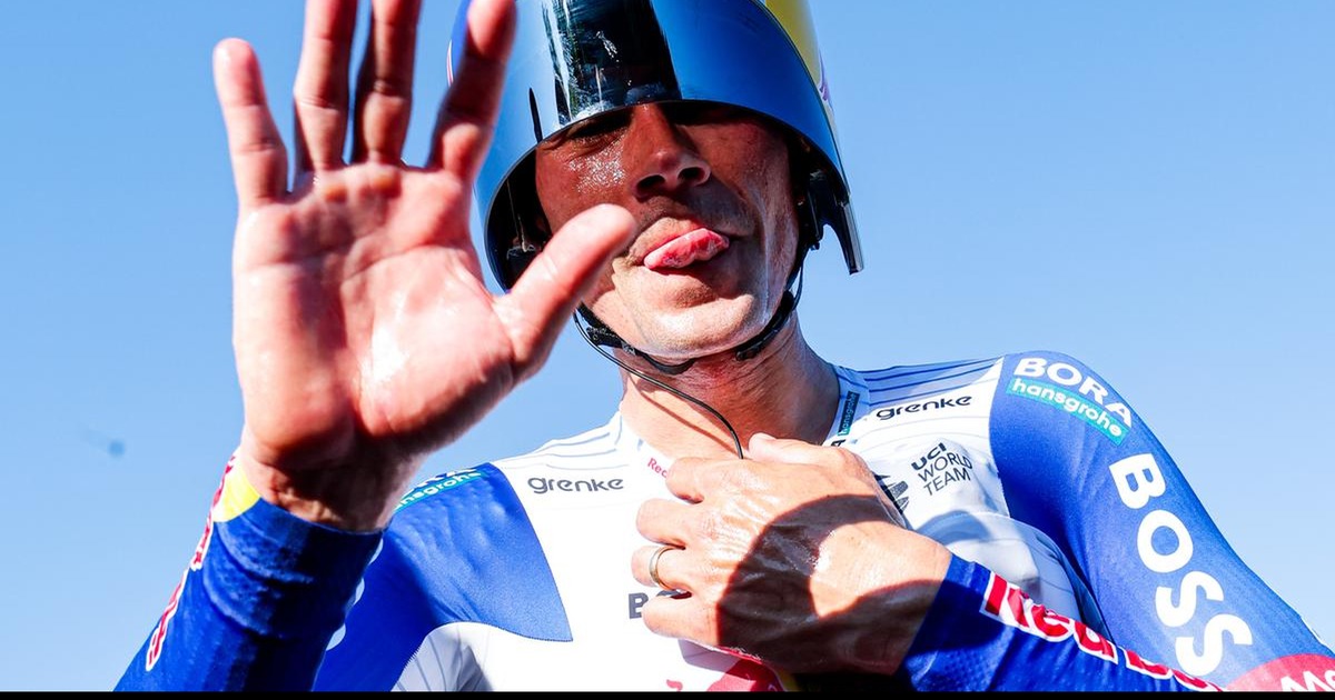 Primož Roglič vuelve a ganar cuando más dudas había Primoz Roglic con uniforme de contrarreloj tras ganar el campeonato nacional de Eslovenia 2026