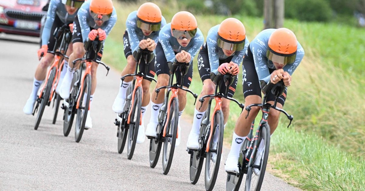 Tour 2026: cómo funciona la crono por equipos Equipo de ciclismo en contrarreloj por equipos antes del Tour 2026