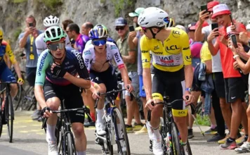 Prodhomme le responde a Pogacar por el apodo del Tour Nicolas Prodhomme y Tadej Pogacar durante el Tour de Francia