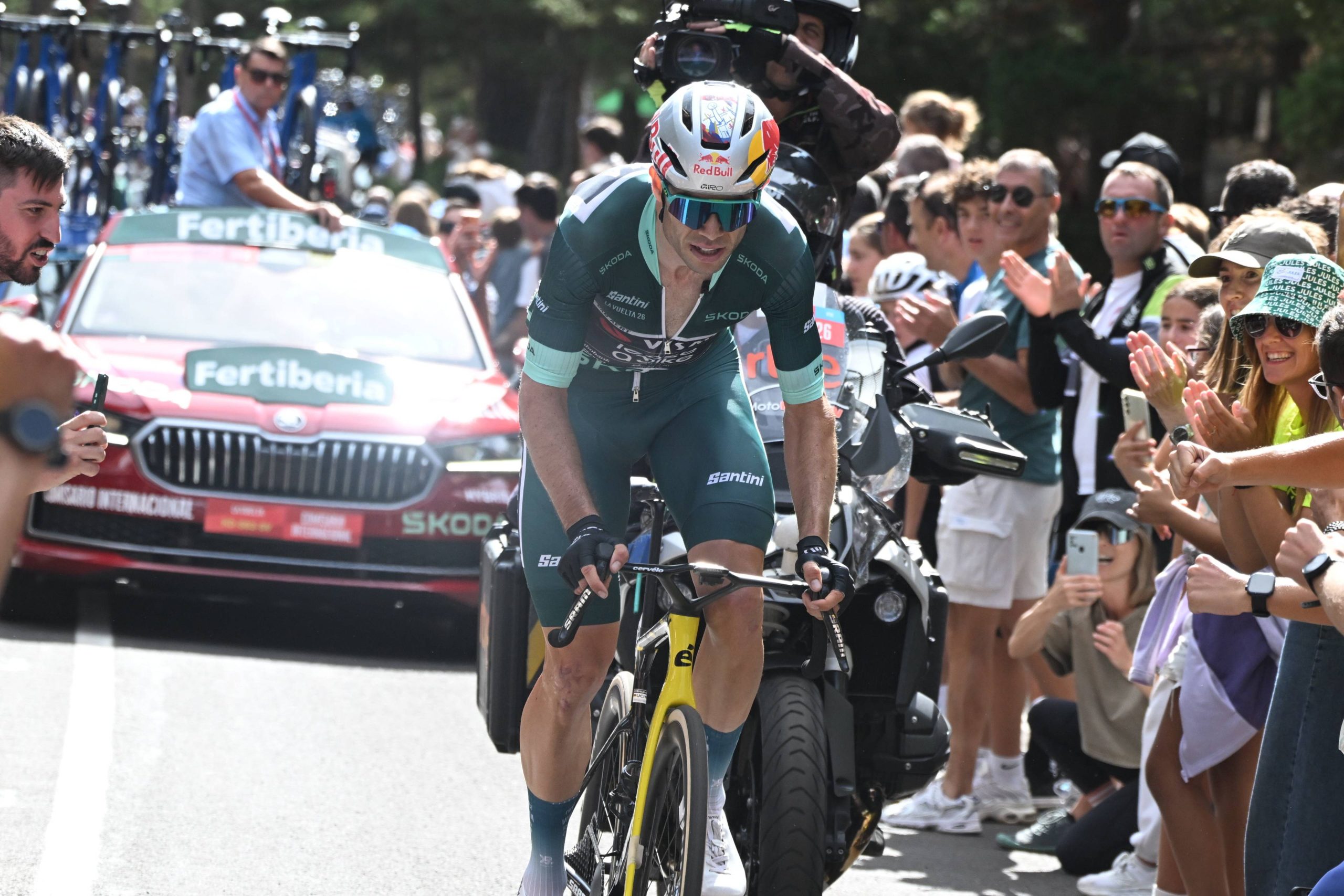 Wout van Aert en acción en la Vuelta a España 2026
