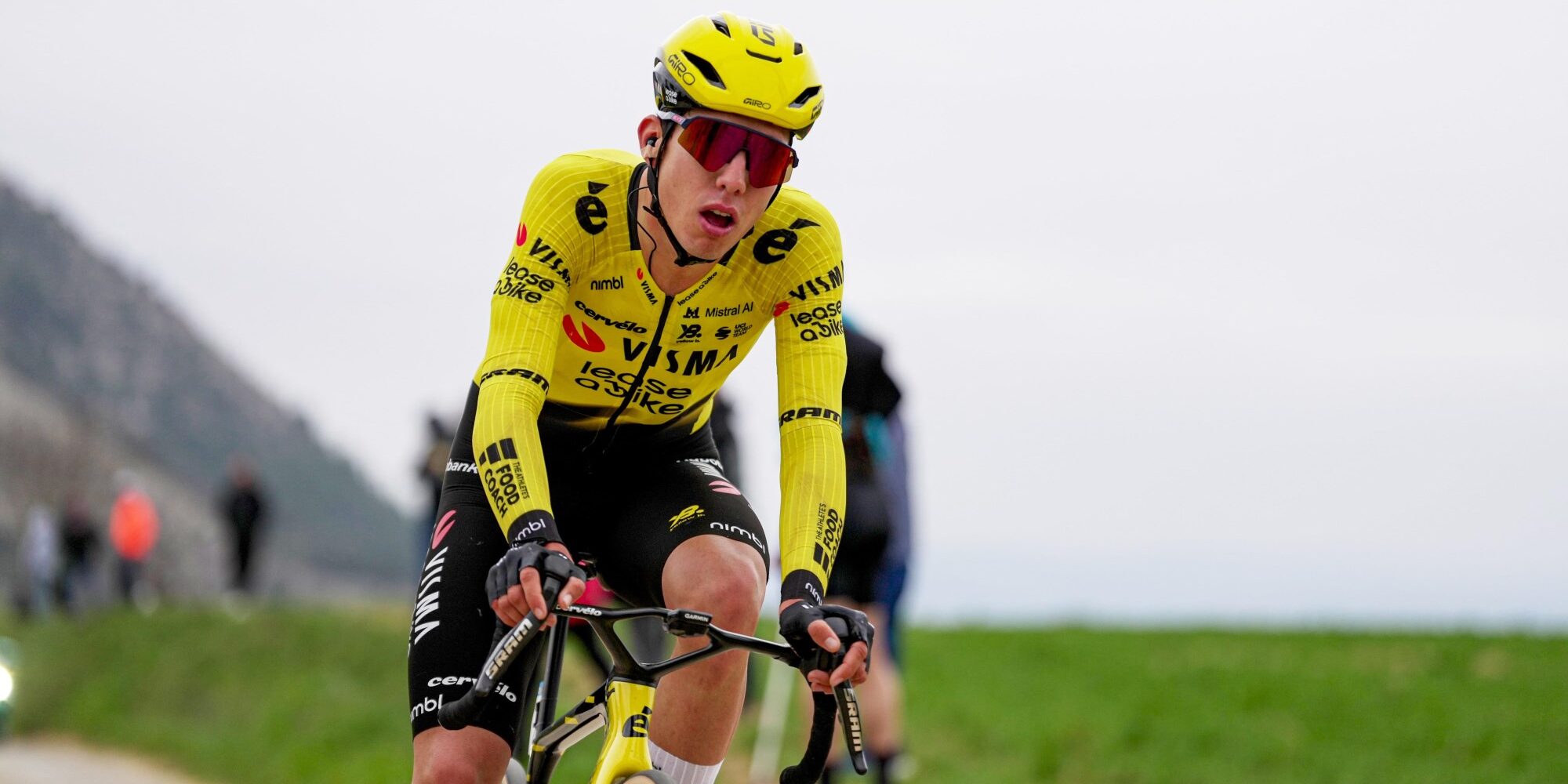 Louis Barré en acción con Visma