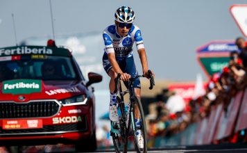 Colombianos en la etapa 19 de La Vuelta: Buitrago rozó la victoria Santiago Buitrago compite con Bahrain Victorious en La Vuelta