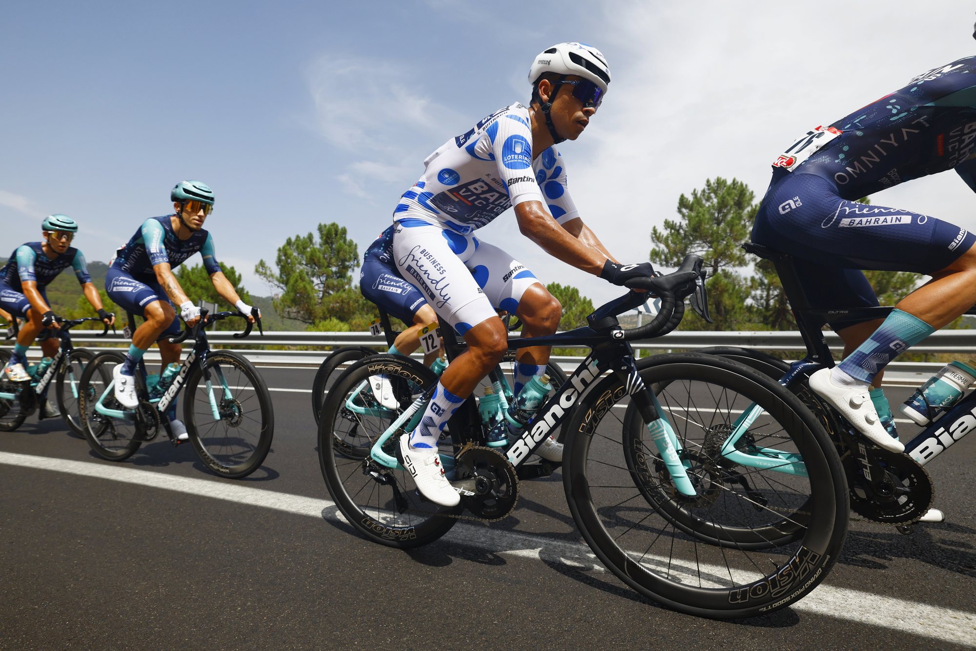 Santiago Buitrago en el pelotón de La Vuelta 2026