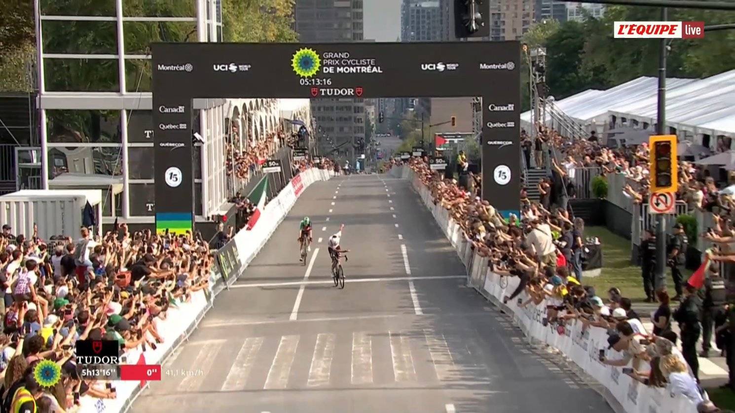Isaac Del Toro en el Gran Premio de Montreal 2026, semanas antes del Campeonato Mundial de Ciclismo de Ruta