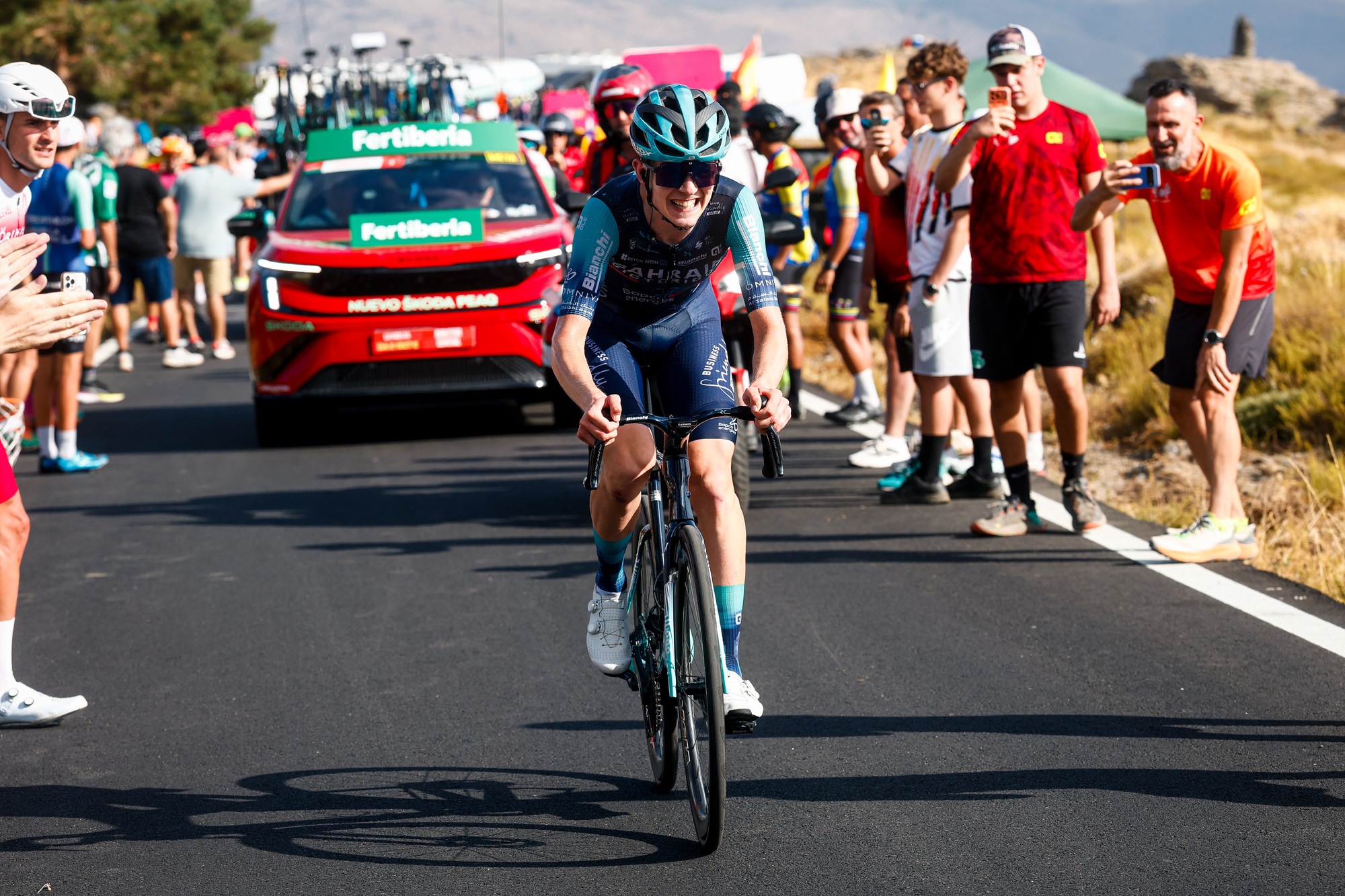 Jakob Omrzel durante la etapa 12 de la Vuelta a España 2026