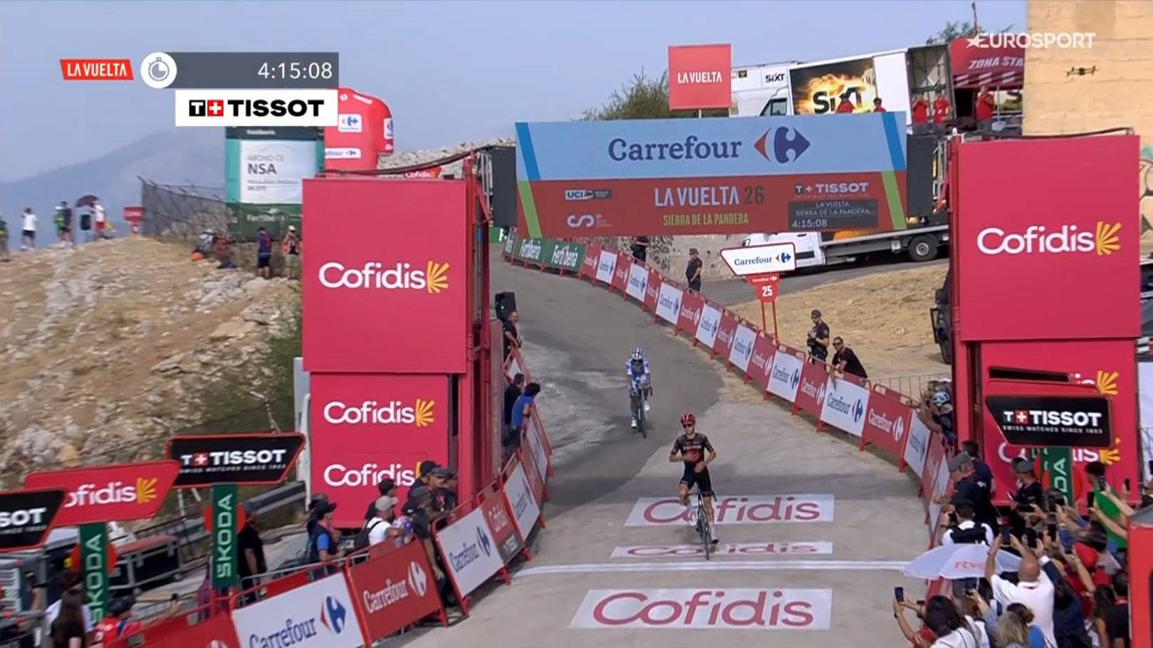 Marco Brenner gana la etapa 14 de la Vuelta a España 2026 en Sierra de la Pandera por delante de Buitrago