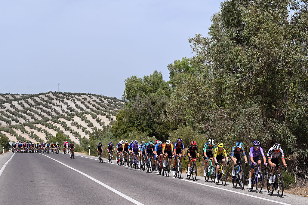 Pelotón de La Vuelta 2026 durante la etapa 14