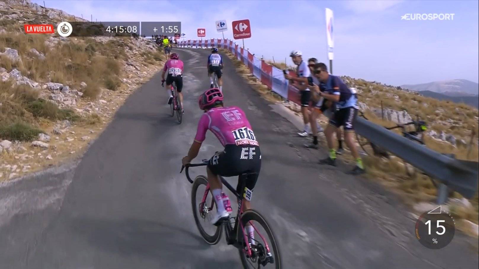 Primoz Rogliè y Richard Carapaz en la Vuelta a España 2026