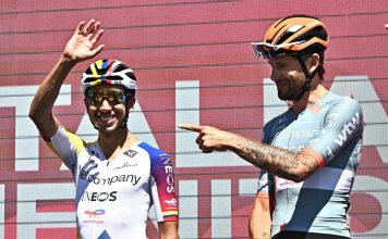Egan Bernal despide a Filippo Ganna tras ocho años en INEOS
