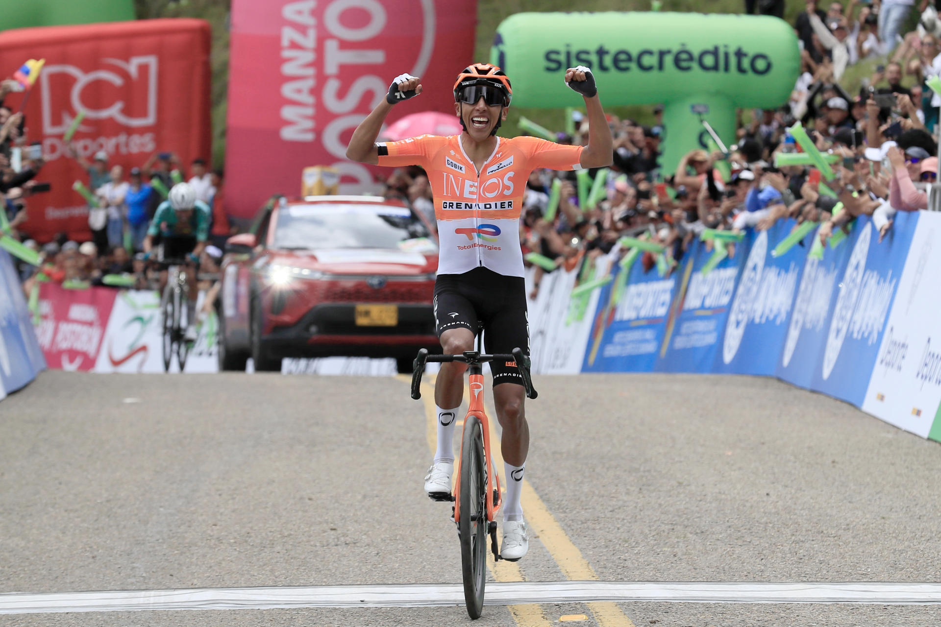 Egan Bernal durante el Campeonato Nacional de Ruta 2026. Crédito: El Espectador.