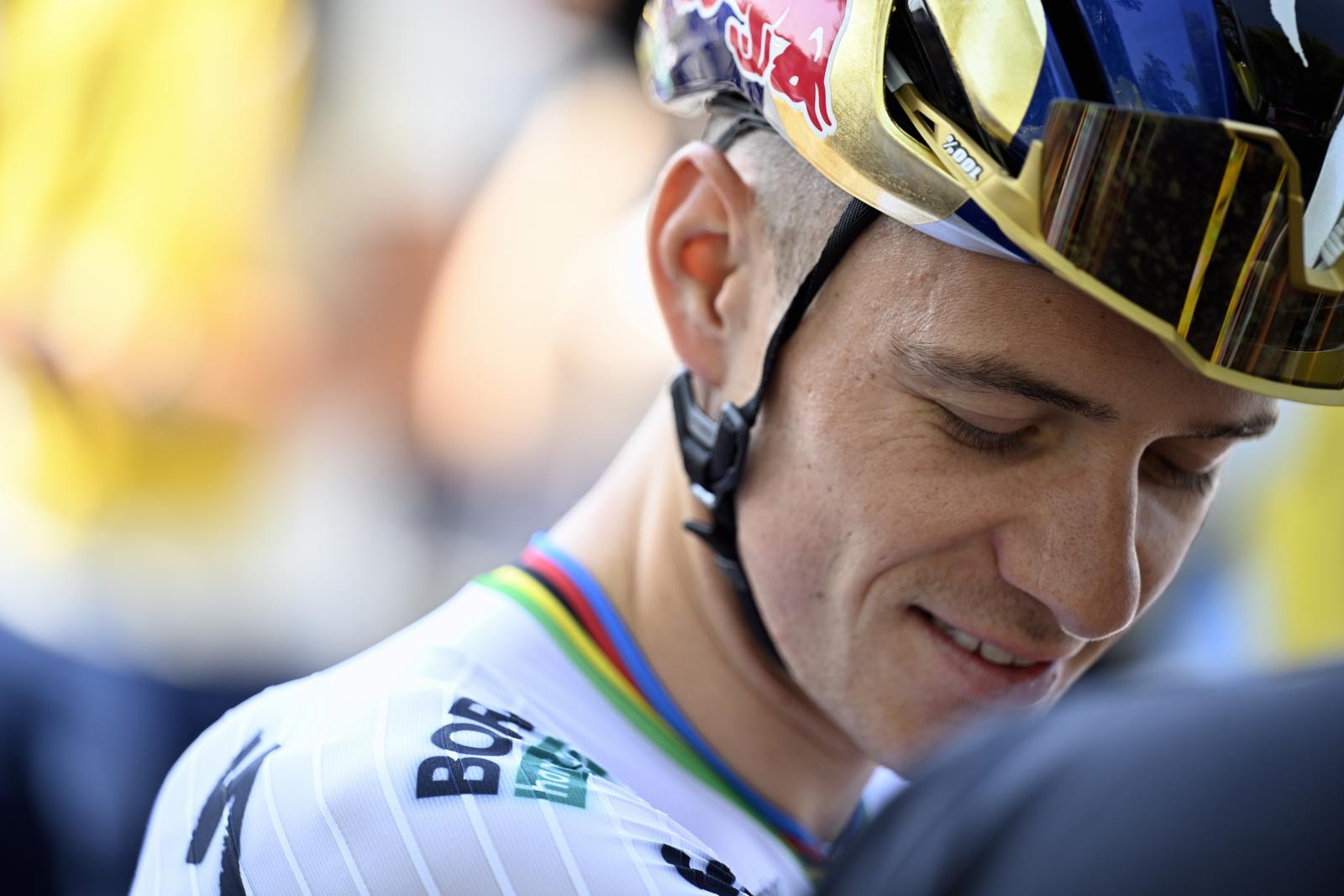 Remco Evenepoel en la salida del Tour de Francia 2026