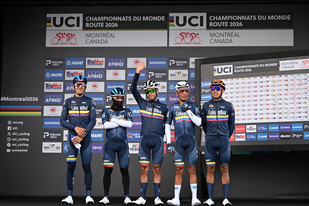 La selección colombiana durante el Mundial de Montreal 2026, con Nairo Quintana y Santiago Buitrago