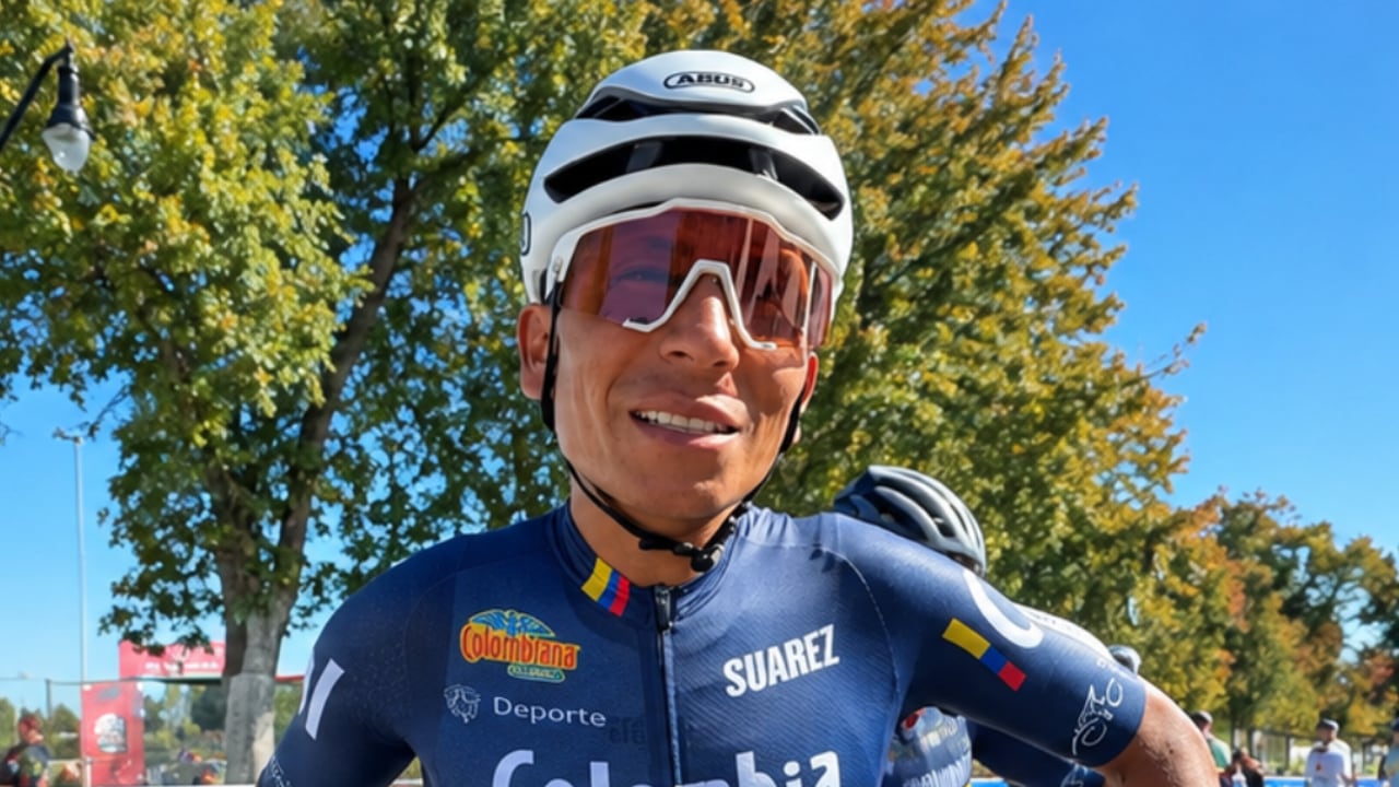 Nairo Quintana durante el reconocimiento previo al Giro dell'Emilia 2026